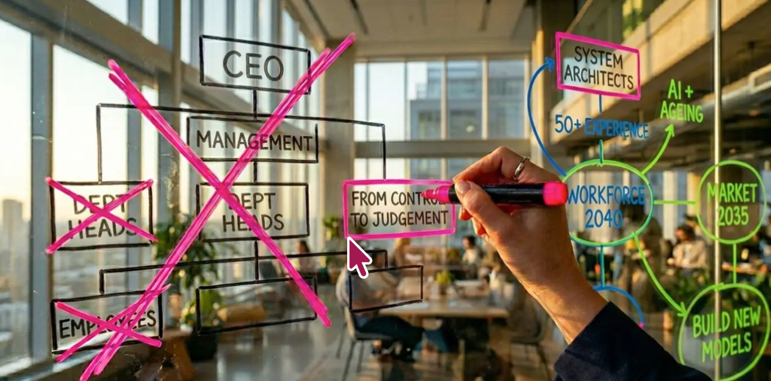 Bildmotiv zum Artikel &bdquo;Die System-Architekten&ldquo; &mdash; KI-generiert (Adobe Firefly)